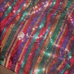 Colorful MINI SEQUINED DRESS